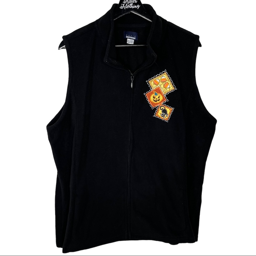 Vintage Halloween Full Zip Fleece Vest